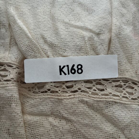 Intimately Free People See Me At Sunset Robe Kimono Lace Boho Cream Large K168 - Picture 13 of 13